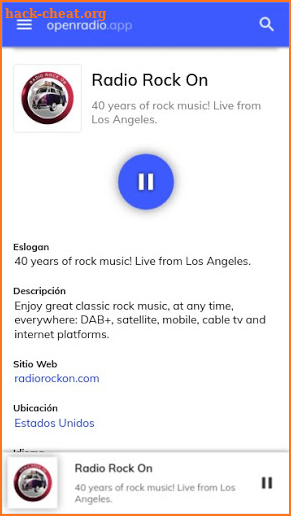 Openradio screenshot