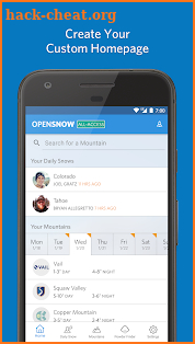 OpenSnow screenshot