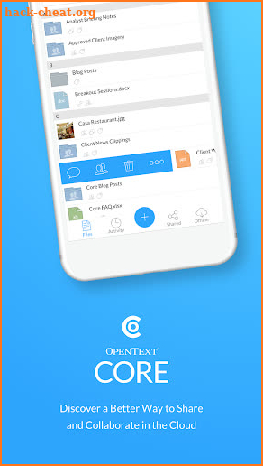 OpenText Core Share screenshot