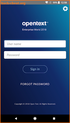 OpenText Enterprise World screenshot