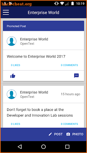 OpenText Enterprise World screenshot