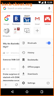 Opera browser - news & search screenshot