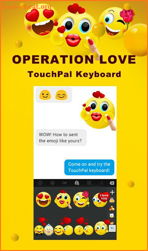Operation Love Keyboard Sticker screenshot