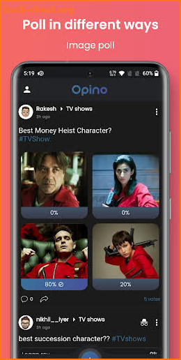 Opino - Social App for Polls screenshot
