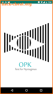 OPK - test for nystagmus screenshot