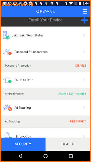 OPSWAT Mobile App screenshot