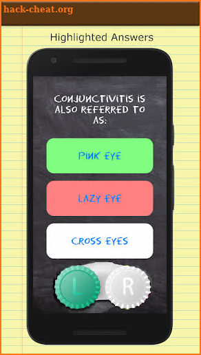 OptiQuiz Contact Lenses screenshot