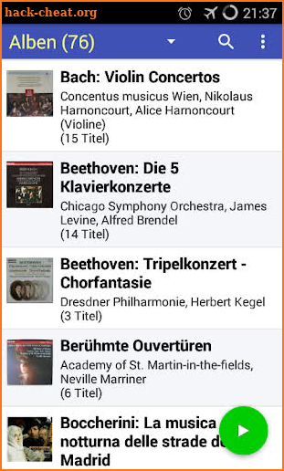 Opus 1 Music Player screenshot
