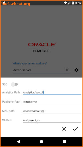 Oracle BI Mobile screenshot