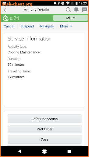 Oracle Field Service Cloud Mobile screenshot