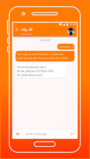Orange dating - flirt and chat screenshot