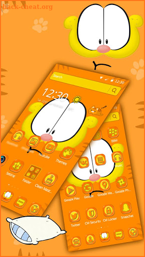 Orange Dude Cat Theme screenshot