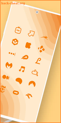 Orange Minimal - Icon Pack screenshot