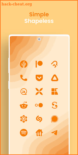 Orange Minimal - Icon Pack screenshot