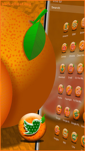 Orange Pixel Theme screenshot