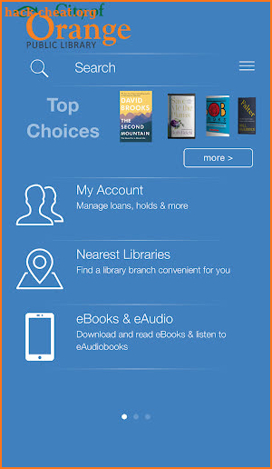Orange Public Library screenshot