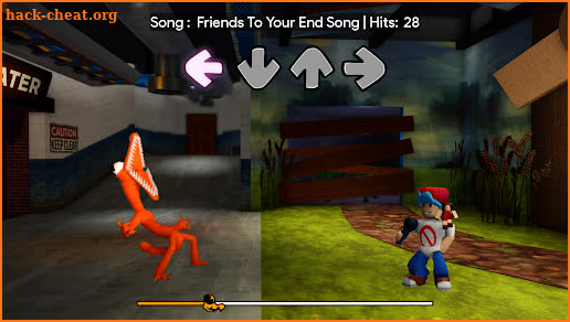 Orange Rainbow Friends FNF Mod screenshot