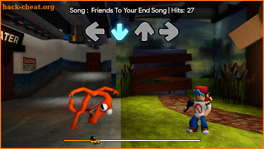 Orange Rainbow Friends FNF Mod screenshot