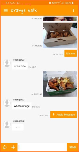 Orange Talk - Chat with Stranger screenshot