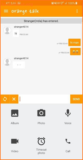 Orange Talk - Chat with Stranger screenshot