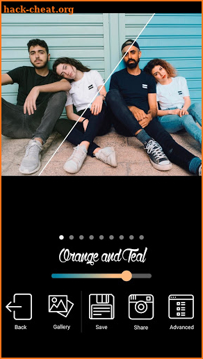 Orange Teal screenshot