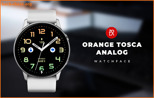 Orange Tosca Analog Watch Face screenshot