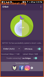 Orbot: Proxy with Tor screenshot
