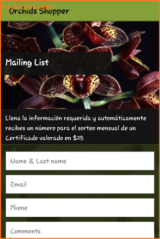 Orchids Shopper screenshot