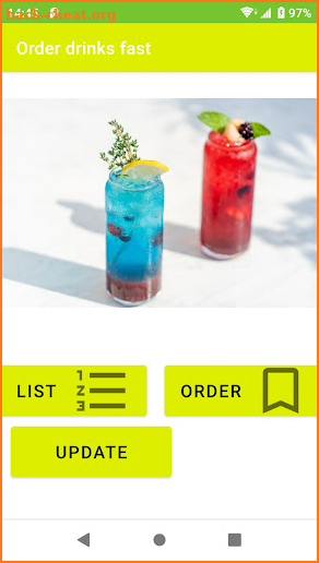 Order drinks fast screenshot
