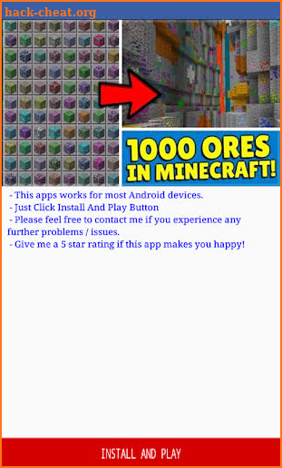 Ore Addon v2 for Minecraft PE screenshot