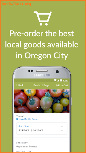 Oregon City Farmers Market App screenshot