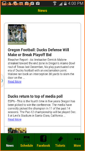 Oregon Football screenshot
