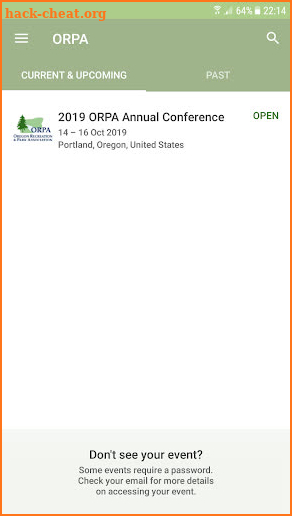 Oregon Rec & Park Association screenshot