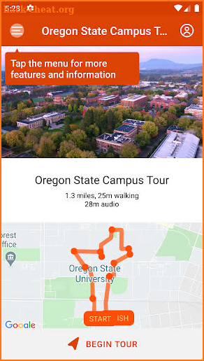 Oregon State Campus Tour screenshot