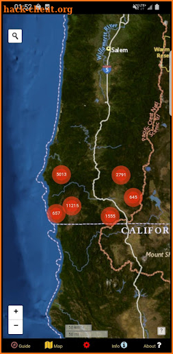 Oregon SW Mushroom Forager Map screenshot