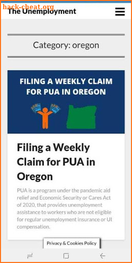 Oregon Unemployment App screenshot