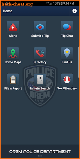 Orem Police Department screenshot