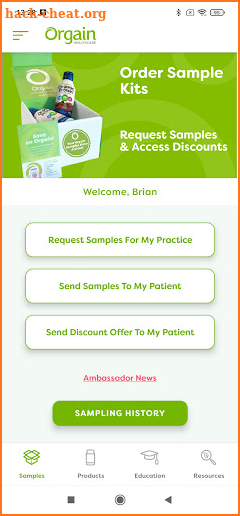Orgain Healthcare screenshot