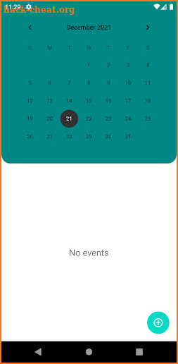 Organic Calendar screenshot