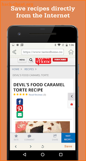 OrganizEat: my cookbook recipe box organizer screenshot