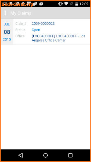 Origami Mobile Claimant screenshot