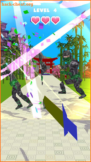 Origami Ninja 3D screenshot
