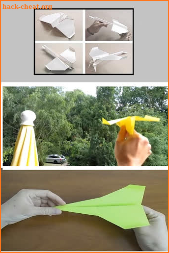 Origami paper airplanes up to 100 meters screenshot