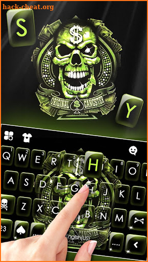 Original Gangster Skull Keyboard Theme screenshot
