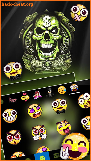 Original Gangster Skull Keyboard Theme screenshot