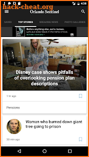 Orlando Sentinel screenshot