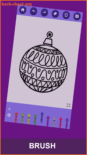 Ornament coloring book screenshot