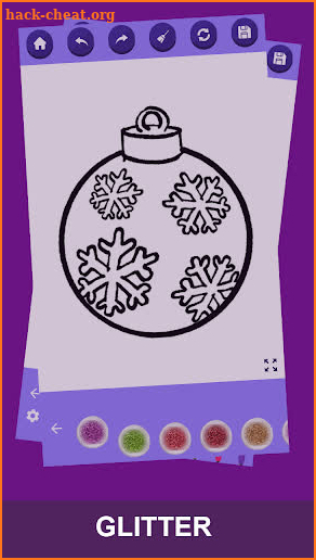Ornament coloring book screenshot