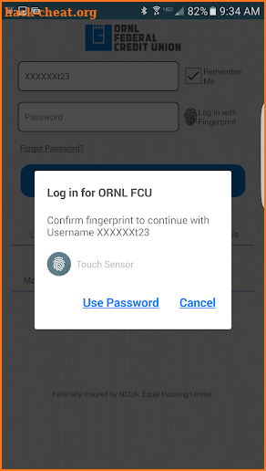 ORNL Federal Credit Union screenshot