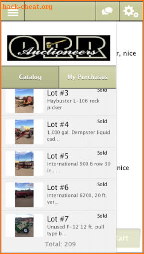 Orr Auctioneers Bidding App screenshot
